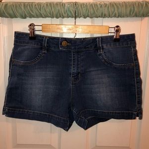 Jean stretch shorts